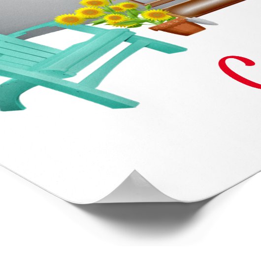 Teardrop Caravan Camper Thunder_Cove Poster (Hoek)