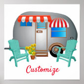 Teardrop Caravan Camper Thunder_Cove Poster (Voorkant)