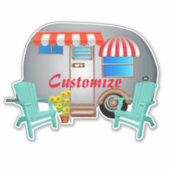 Teardrop Caravan Camper Thunder_Cove Sticker (Voorkant)