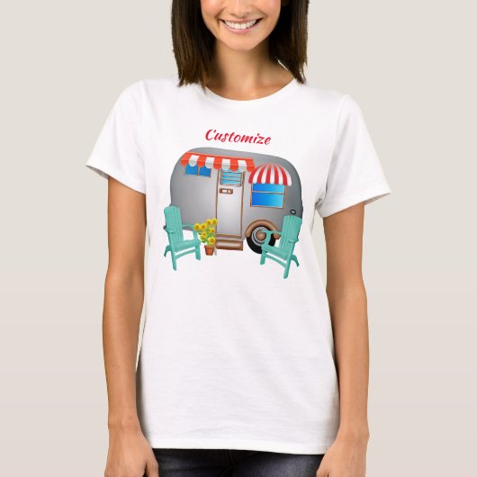 Teardrop Caravan Camper Thunder_Cove T-shirt (Voorkant)