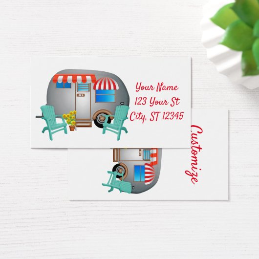 Teardrop Caravan Camper Thunder_Cove Visitekaartje (Bureau)