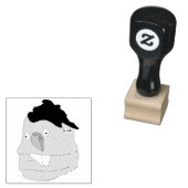 Teardrop nose goofy puppet rubberstempel (Gestempeld)
