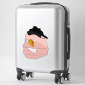 Teardrop nose goofy puppet sticker (Koffer)