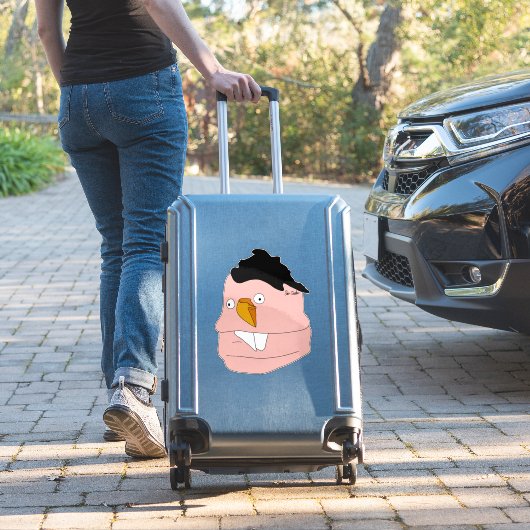 Teardrop nose goofy puppet sticker (Koffer Insitu)