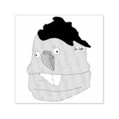 Teardrop nose goofy puppet  zelfinktende stempel (Design)