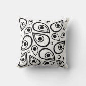 Teardrop Pattern Cushion – Zachte stijl met een Fl Kussen (Voorkant)