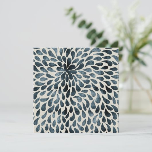 Teardrop Petals Kaart (Staand voorkant)