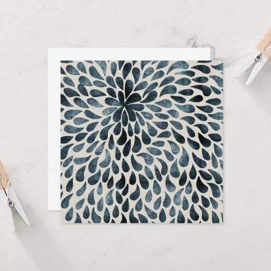 Teardrop Petals Kaart (Voorkant / Achterkant in situ)