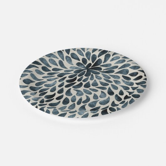 Teardrop Petals Papieren Bordje (Gekanteld)