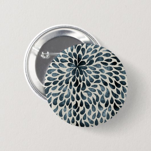 Teardrop Petals Ronde Button 5,7 Cm (Voorkant /achterkant)