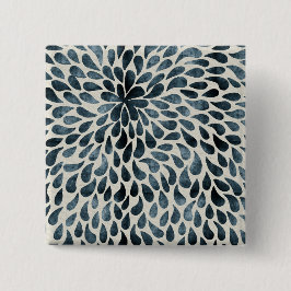 Teardrop Petals Vierkante Button 5,1 Cm