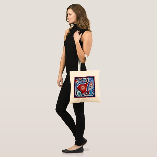 Teardrop Sky Canvas tas (Voorkant (model))