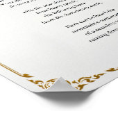 Teardrop van de Berg Poster (Hoek)