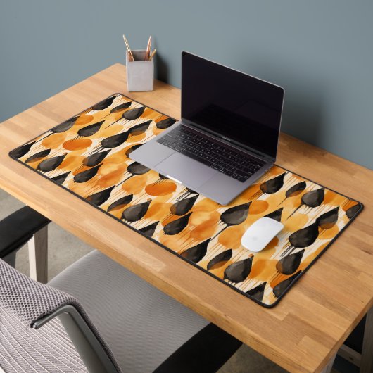 Teardrop Waterverf Patroon, Herfst Palet Bureaumat (Kantoor 2)