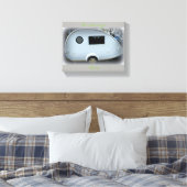 Teardrop-zigeunercaravan gelukkig kamperen Thunder Canvas Afdruk (Insitu (Slaapkamer))