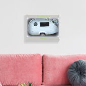Teardrop-zigeunercaravan gelukkig kamperen Thunder Canvas Afdruk (Insitu (Woonkamer))