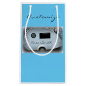 Teardrop-zigeunerkaravaan met vrolijke glamping klein cadeauzakje (Voorkant)