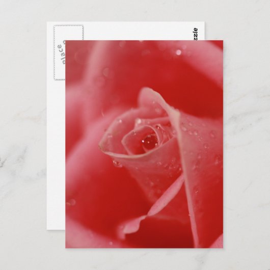 Teardruppel in haar oog briefkaart (Voorkant / Achterkant)