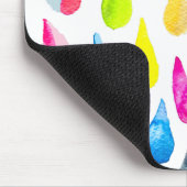 Teardruppels waterverf kleurige whimsical muismat (Hoek)