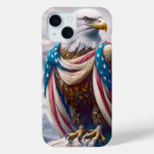 Tearful Bald Eagle Dearing Amerikaanse vlag Case-Mate iPhone Case (Achterkant)
