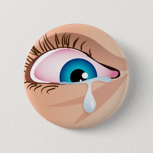 Tearful Eye Ronde Button 5,7 Cm (Voorkant)