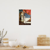 Tearful Goodbye terwijl de prins moet vertrekken Poster (Keuken)