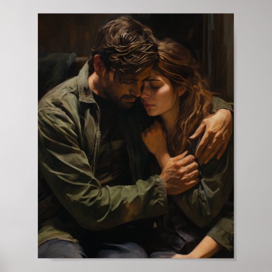 Tearful Reunion Poster - Emotioneel en ontroerend (Voorkant)