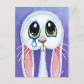Tearful Sad Bunny Rabbit Briefkaart (Voorkant)