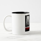 "Tearing Down Walls" Twee kleuren-Mok van 15 oz Tweekleurige Koffiemok (Links)