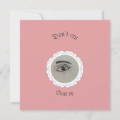 Tearing eye Throw Pillow Feestdagenkaart (Voorkant)