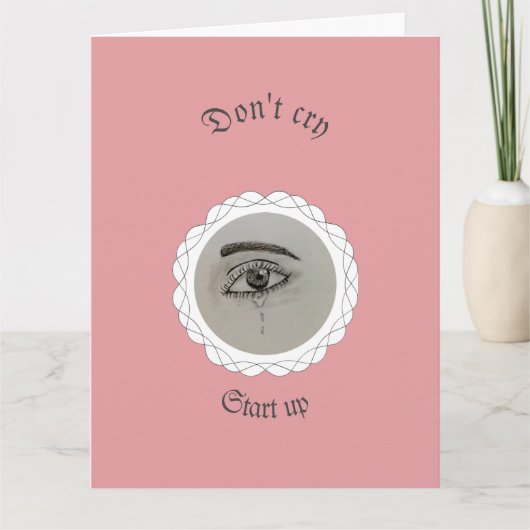 Tearing eye Throw Pillow Kaart (Voorkant)