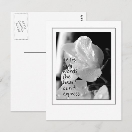 Tears Briefkaart (Voorkant / Achterkant)