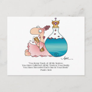 TEARS IN A BOTTLE Briefkaart beroemd gemaakt door 