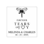 Tears of Joy for Wedding with Burgundy Dragonfly Rubberstempel (Afrduk)