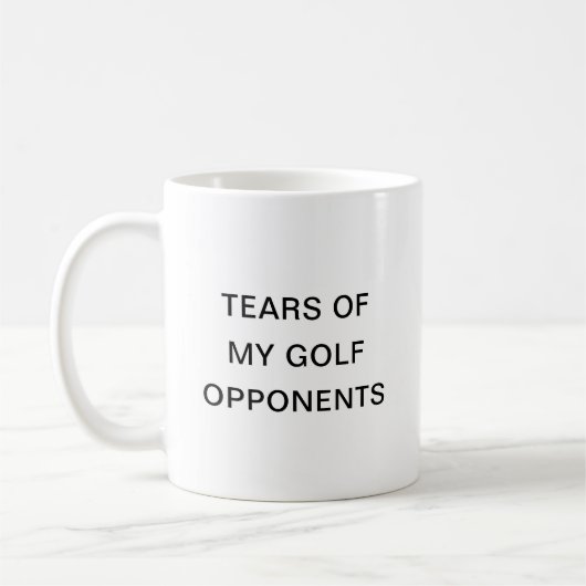 Tears Of My Golf Oponents Typography Koffie Mok (Links)