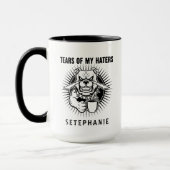Tears Of My Haters Mug, Funny Bulldog Mug, Haters  Mok (Links)