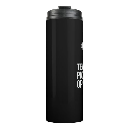 Tears of My Pickleball Tegenstanders Custom Name B Thermosbeker (Voorkant)