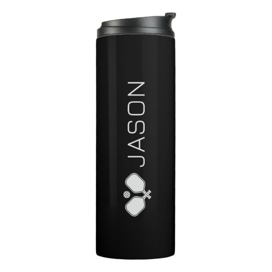 Tears of My Pickleball Tegenstanders Custom Name B Thermosbeker (Gedraaid links)