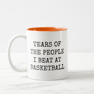 Tears Of The People I Beat At Basketball Tweekleurige Koffiemok