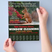 Tearsheet voor wasprogramma flyer (Hand)