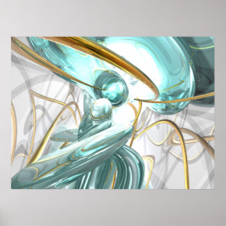 Teary Dreams Abstract Poster