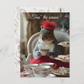 "Teas" de seizoensuitnodiging Briefkaart (Voorkant / Achterkant)