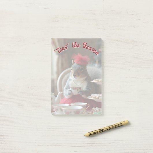 "Teas" het seizoen Post-it® Notes (Op bureau)