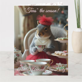 "Tea's" het Seizoen Uitnodiging