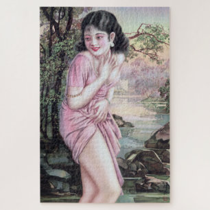 Tease in Stream Oasis door Shanghai China Girl Legpuzzel