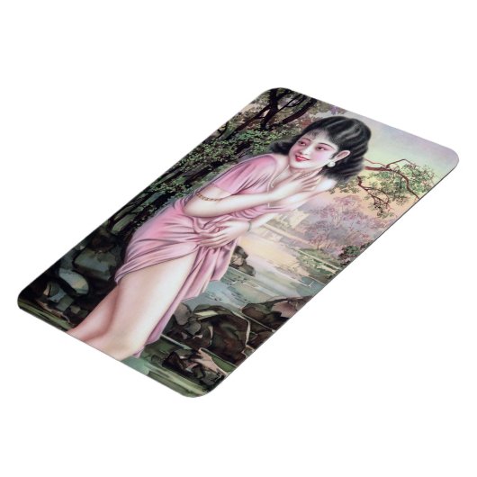 Tease in Stream Oasis door Shanghai China Meisje Magneet (Linkerzijde)