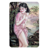 Tease in Stream Oasis door Shanghai China Meisje Magneet (Verticaal)