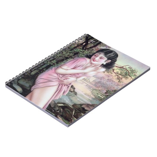 Tease in Stream Oasis door Shanghai China Meisje Notitieboek (Linkerzijde)