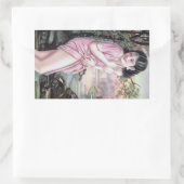 Tease in Stream Oasis door Shanghai China Meisje Rechthoekige Sticker (Tas)