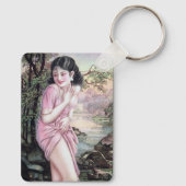 Tease in Stream Oasis door Shanghai China Meisje Sleutelhanger (Achterkant)